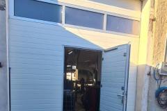 Brama garażowa - Gorzów Wielkopolski - drzwi otwarte - segmentowe białe