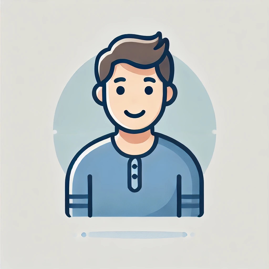 Zadowolony mężczyzna dzielący się pozytywną opinią.